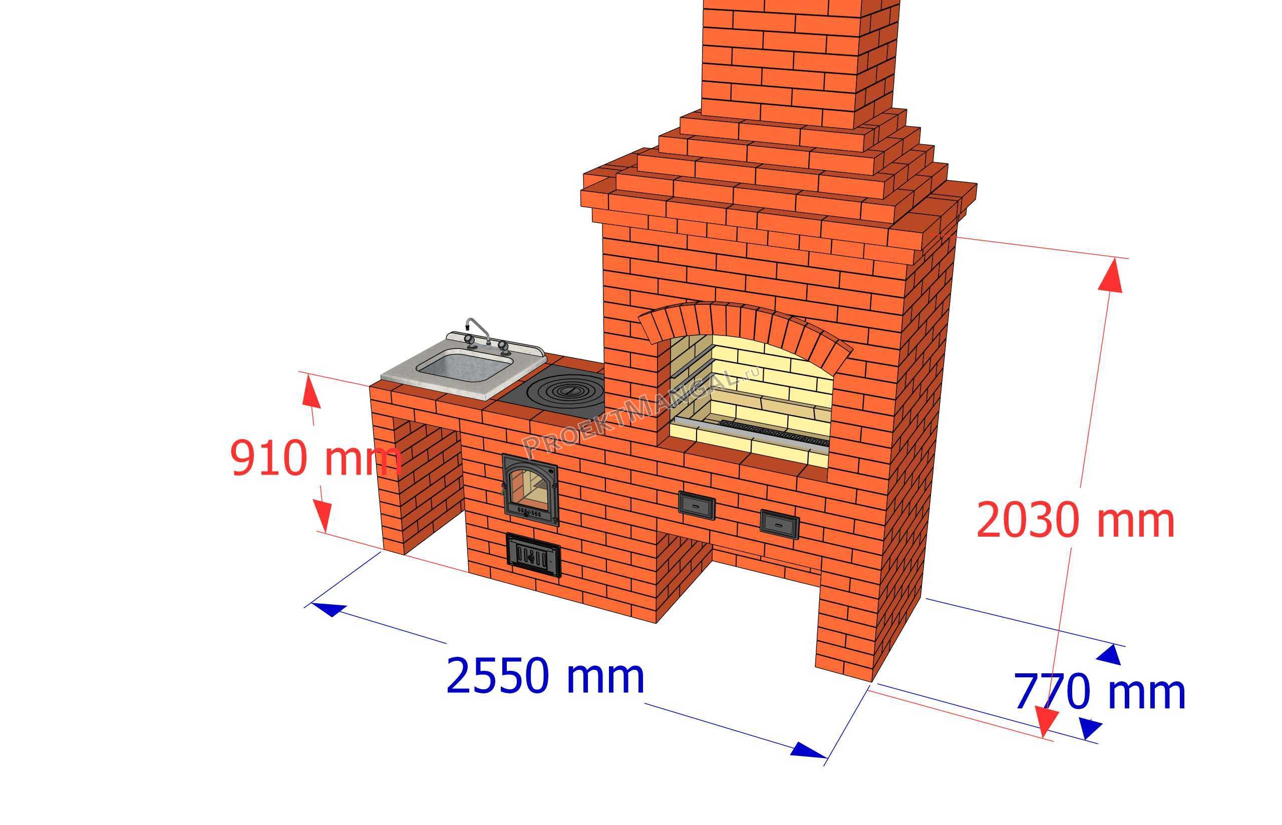 проект Комплекс барбекю 780