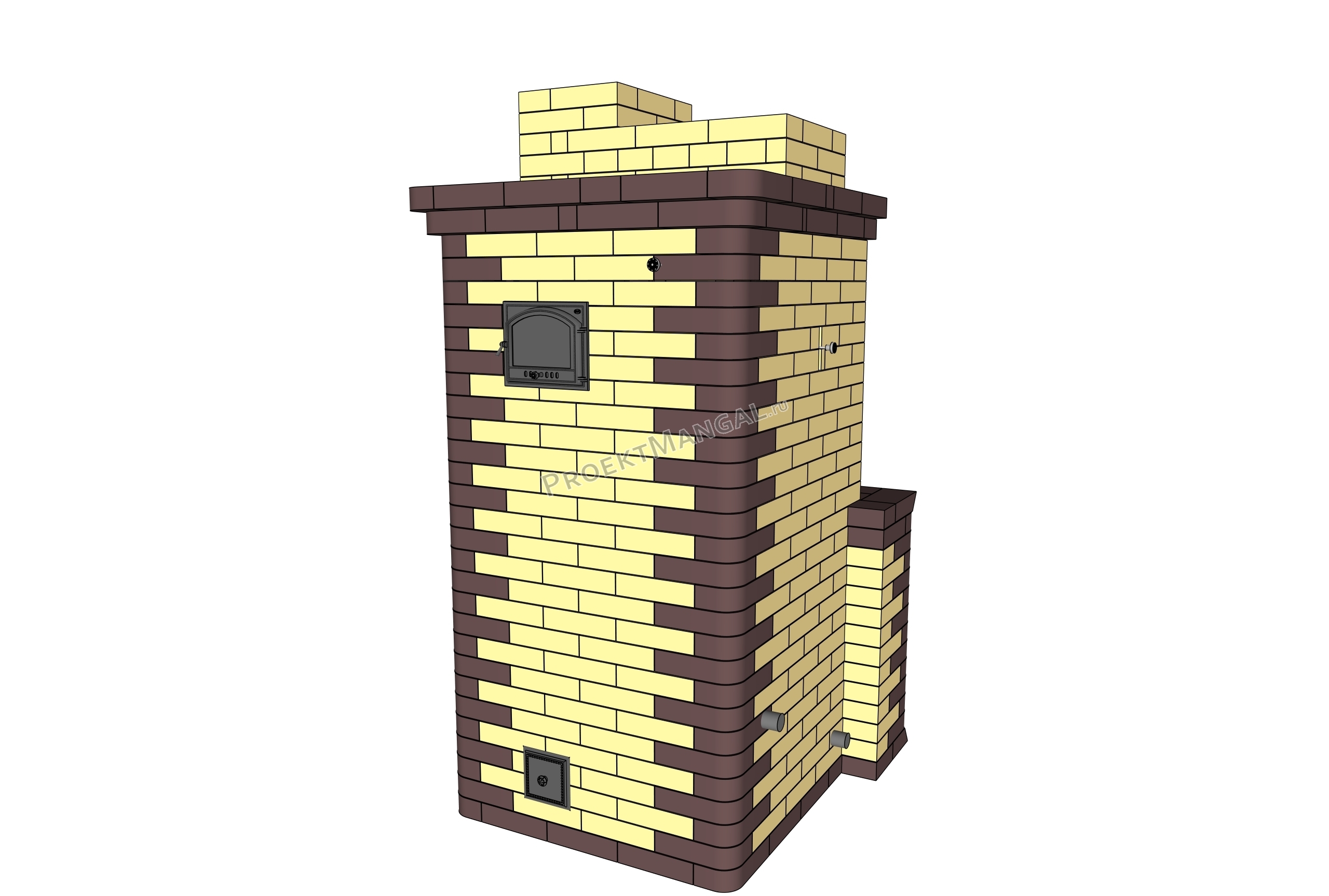 проект Банная печь 84